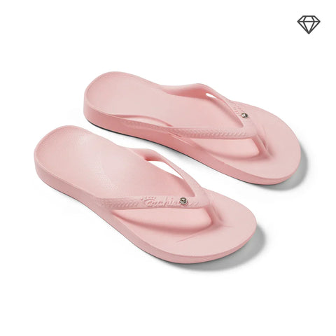 Arch Support Flip Flops - Classic - Crystal Pink