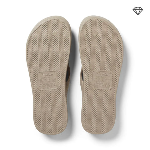 Arch Support Flip Flops - Classic - Crystal Taupe