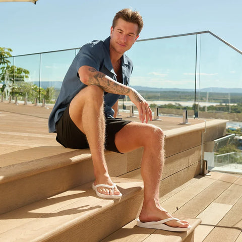Arch Support Flip Flops - Classic - White